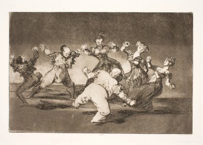 マリオンが踊りたいなら、彼女自身がその結果に直面しなければならない 作： Francisco de Goya