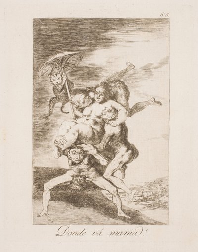 ママはどこへ行くの？ 作： Francisco de Goya