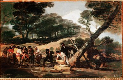 火薬の違法な植物（油彩・キャンバス 作： Francisco de Goya