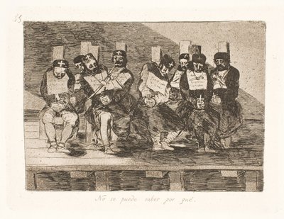 理由は誰にもわかりません (35) 作： Francisco de Goya
