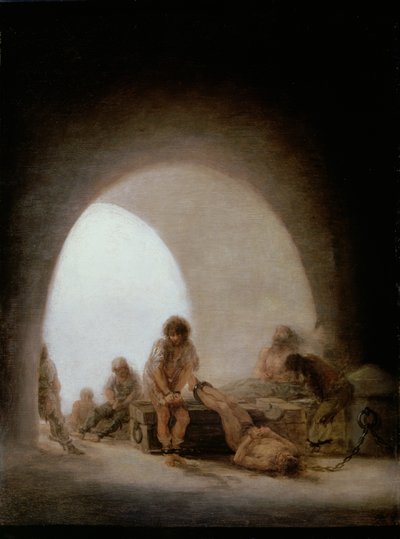 刑務所の内部、1793-94 作： Francisco de Goya