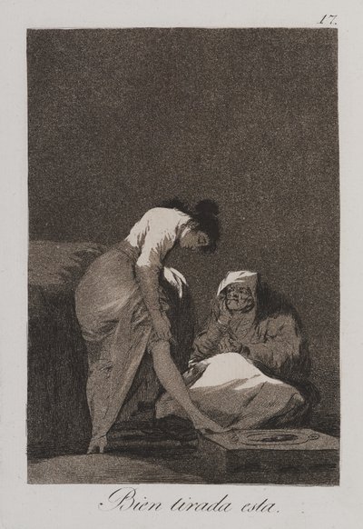 It Is Nicely Stretched (Well Stretched) 作： Francisco de Goya