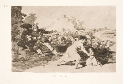 私はそれを見た 作： Francisco de Goya