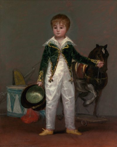 ホセコスタイボネルス（1870年没）、ペピトと呼ばれる、1810年頃 作： Francisco de Goya
