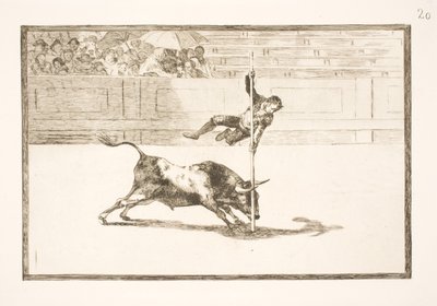 マドリッドアリーナでのフアニート・アピニャーニの機敏さと大胆さ 作： Francisco de Goya