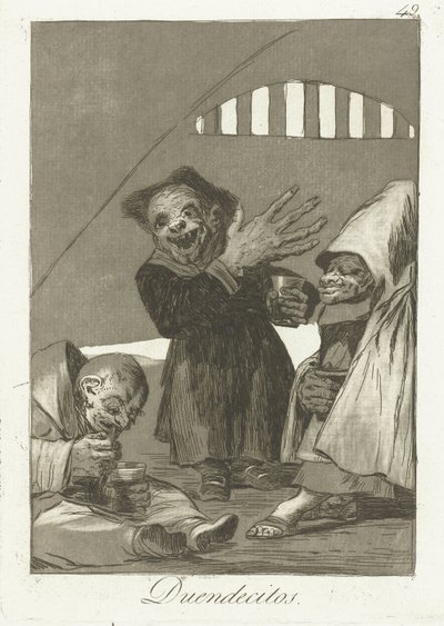 コボルド ピクシーズ 気まぐれ (シリーズタイトル) 作： Francisco de Goya