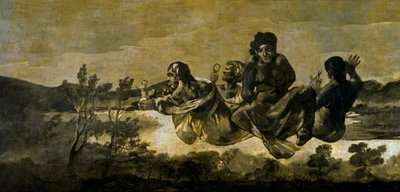 "Les moires" (les Parques) Atropos (The Fates) Peinture de Francisco Goya (1746-1828) 1820-1823 Dim 123x266 cm Museo del Prado, Madrid 作： Francisco de Goya