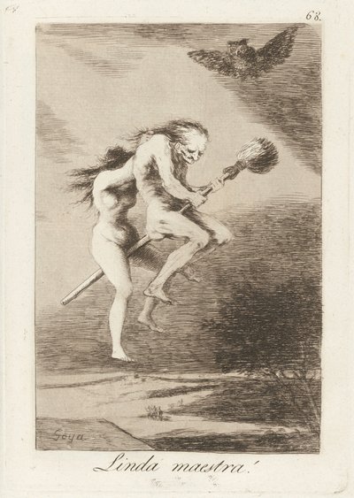リンダマエストラ！ (かわいい先生!) 作： Francisco de Goya