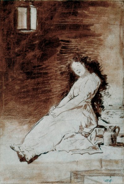 ロス・カプリチョス：「彼女は感受性が強かったから」。 作： Francisco de Goya
