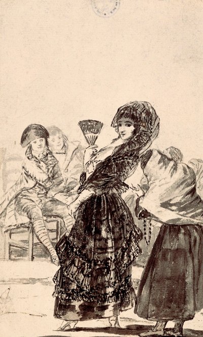 ロス・カプリチョス："神よ彼女をお許しください、彼女は母親でした" 作： Francisco de Goya