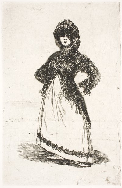 マヤ、立っている 作： Francisco de Goya