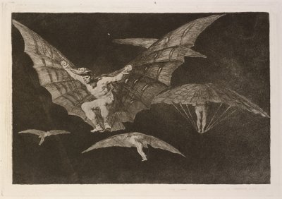 Modo de volar (飛行方法) 作： Francisco de Goya