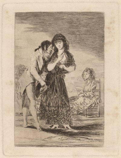Ni asi la distingue (それでも、彼は彼女を作ることができません) 作： Francisco de Goya