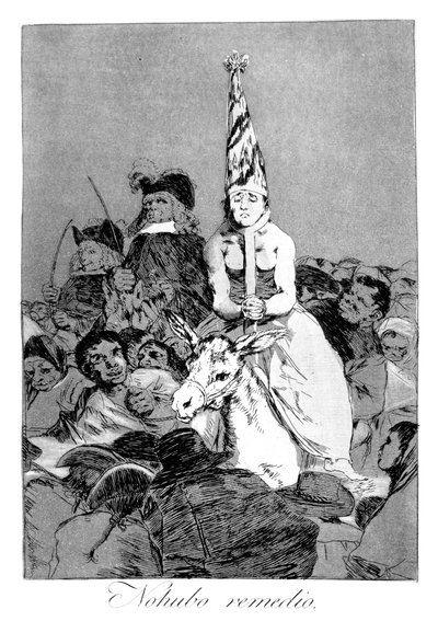 それについては何もできなかった、1799 作： Francisco de Goya