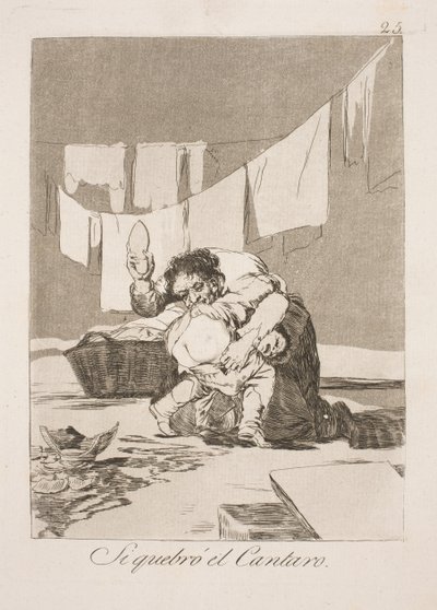 ビンを潰したら 作： Francisco de Goya