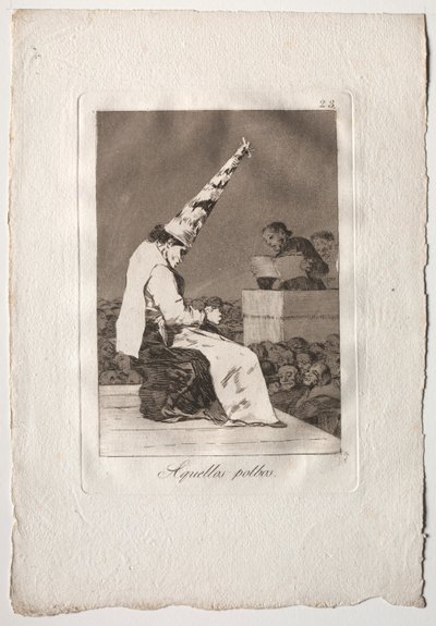 Eighty Whims：それらのPolbos、1793-1798。 作： Francisco de Goya