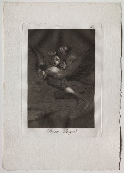 80 の気まぐれ: Bon Voyage 作： Francisco de Goya