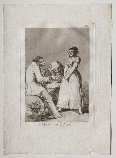 オチェンタ・カプリチョス: 怠惰なほうがいい 作： Francisco de Goya