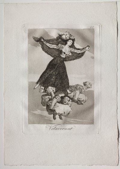 Ochenta Caprichos：Volaverunt、1793-1798。 作： Francisco de Goya