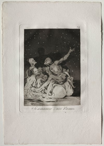Ochenta Caprichos：Day Breaks We Will Off、1793-1798 作： Francisco de Goya