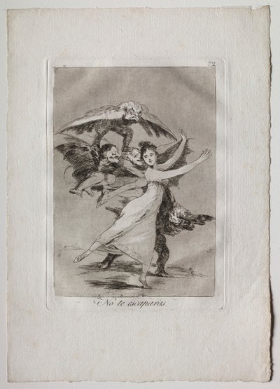 オチェンタ・カプリチョス: 逃げられない 作： Francisco de Goya
