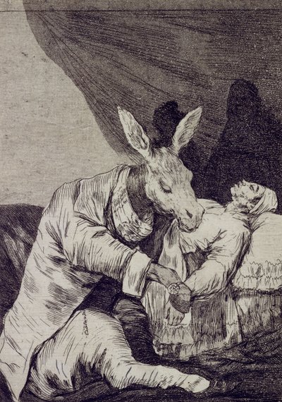 彼はどのような病気で死ぬのかCapricho No 40 作： Francisco de Goya