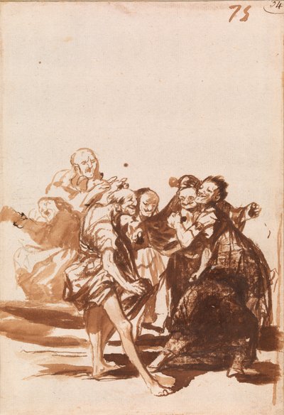 老人の歌と踊り 作： Francisco de Goya
