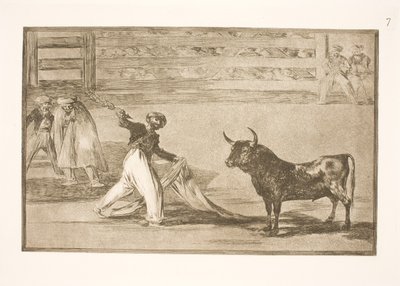 銛またはバンデリラの起源 作： Francisco de Goya