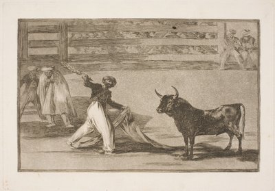 銛またはバンデリラの起源 作： Francisco de Goya