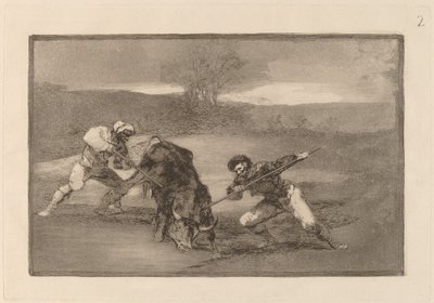 徒歩での別の狩猟方法 作： Francisco de Goya