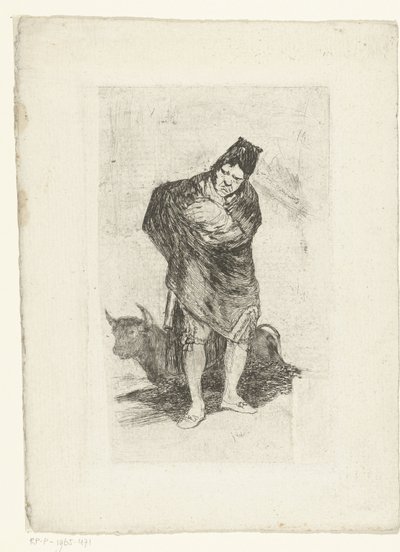 古い闘牛士 エルエンボサド 作： Francisco de Goya