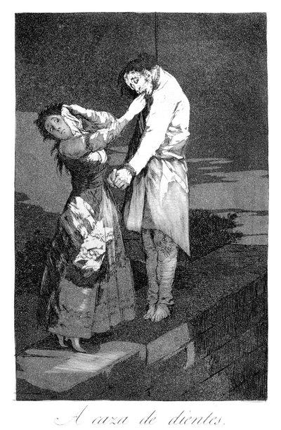 歯の狩猟、1799 作： Francisco de Goya