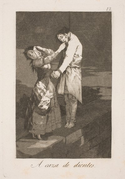 歯を求めて 作： Francisco de Goya