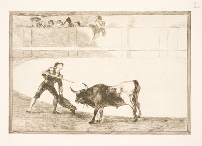 ペドロ・ロメロが足の不自由な雄牛を殺す 作： Francisco de Goya