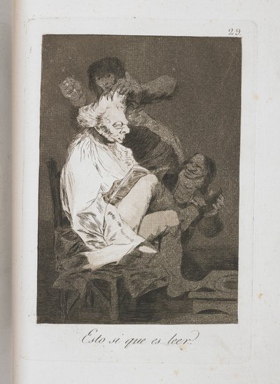 ロスカプリチョスのプレート、1797年〜1798年 作： Francisco de Goya