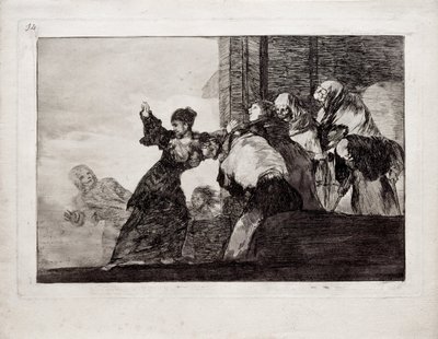 シリーズLos Disparates Follies、1815-1819の貧しい愚痴 作： Francisco de Goya