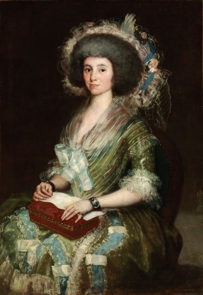 ドナ・マヌエラ・カマスの肖像 作： Francisco de Goya