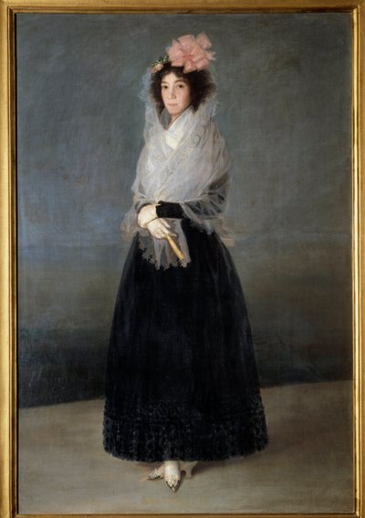 ソラナ侯爵夫人デル・カルピオ（1757-1795）の肖像 フランシスコ・デ・ゴヤ（1746-1828）の絵画 18世紀 日1,81 x 1,22 m 作： Francisco de Goya