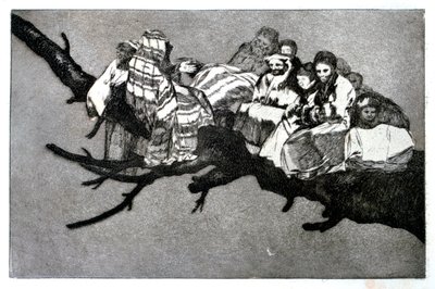 ばかげた夢、1819-1823 作： Francisco de Goya