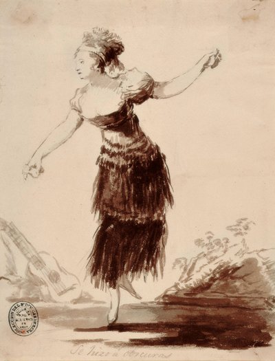 Se hizo a oscuras (彼女は影によって作られた) 作： Francisco de Goya
