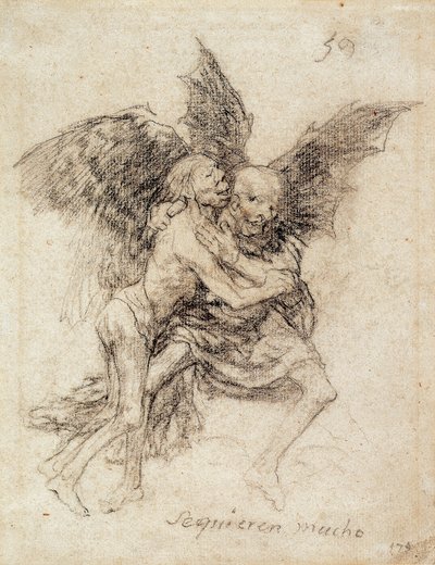 Se quieren mucho（彼らはお互いをとても愛しています。 作： Francisco de Goya