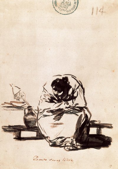 もうすぐ自由になれる 作： Francisco de Goya