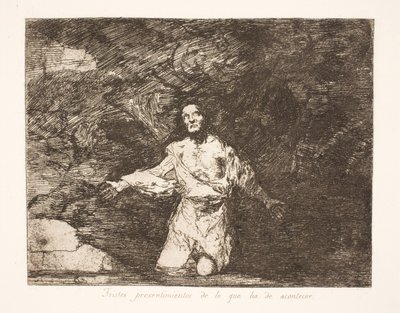 未来の憂鬱な予感 (1) 作： Francisco de Goya