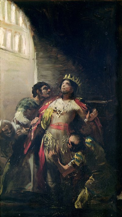 刑務所の聖ヘルメンギルド（d.585）、1799年頃 作： Francisco de Goya