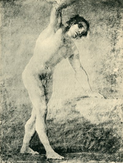 立っている男性のヌード、1789年、1943年。 作： Francisco de Goya