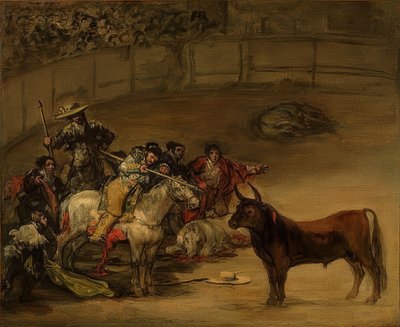 シュティアーカンプ、ワンドの運。 1824 作： Francisco de Goya