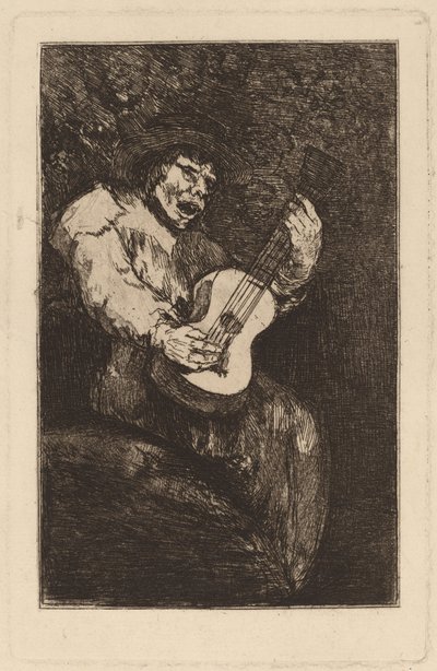 盲目の歌手 作： Francisco de Goya