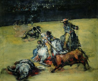闘牛、1825年 作： Francisco de Goya