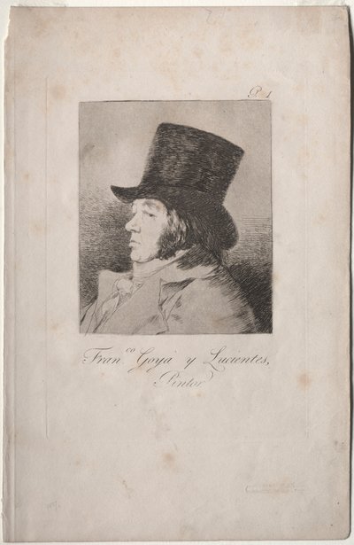 カプリチョス：ゴヤの肖像 作： Francisco de Goya