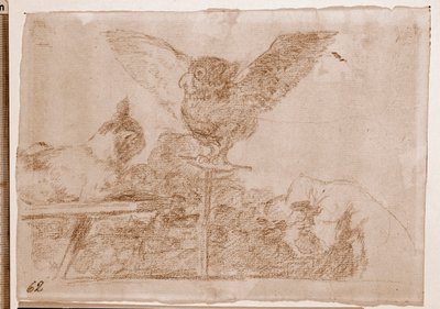 戦争の惨禍：猫のパントマイム（下絵 作： Francisco de Goya
